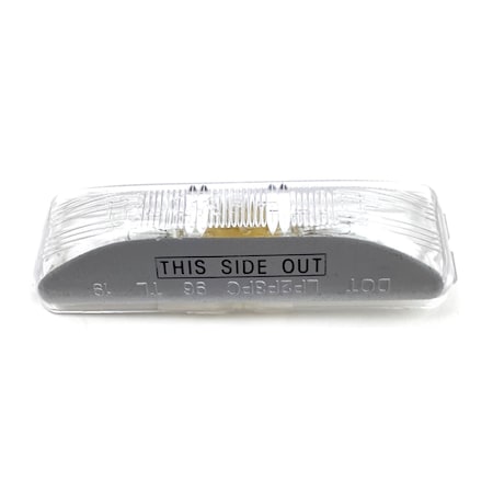 Truck-Lite Incandescent, 2 Bulb, License Light, Rectangular, Bracket Mount, 19 Series Male Pin, 12V 19206-3